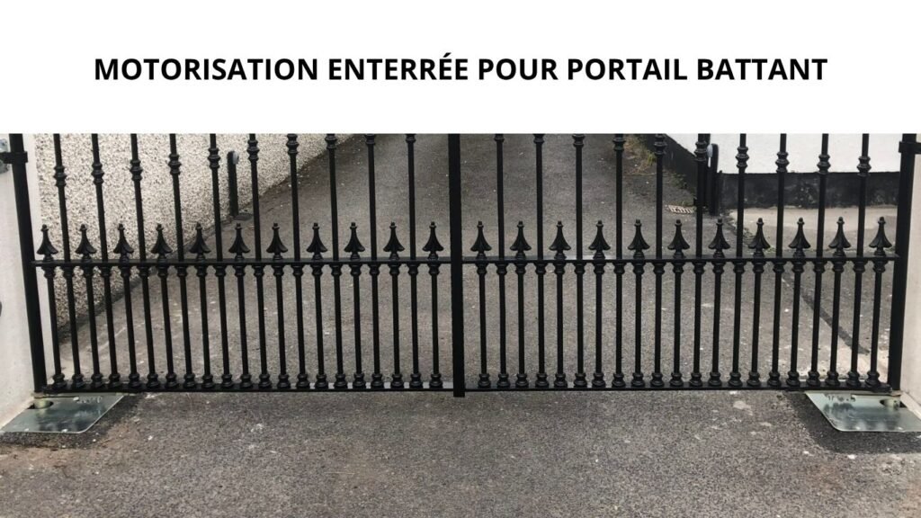 Motorisation enterrée pour portail battant