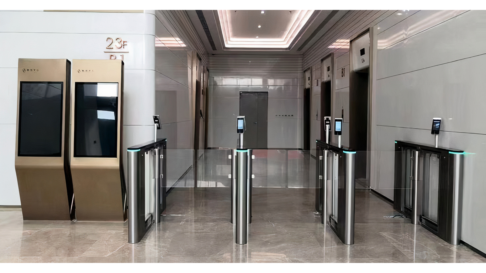 Contrôle d'accès piétons pour entreprise